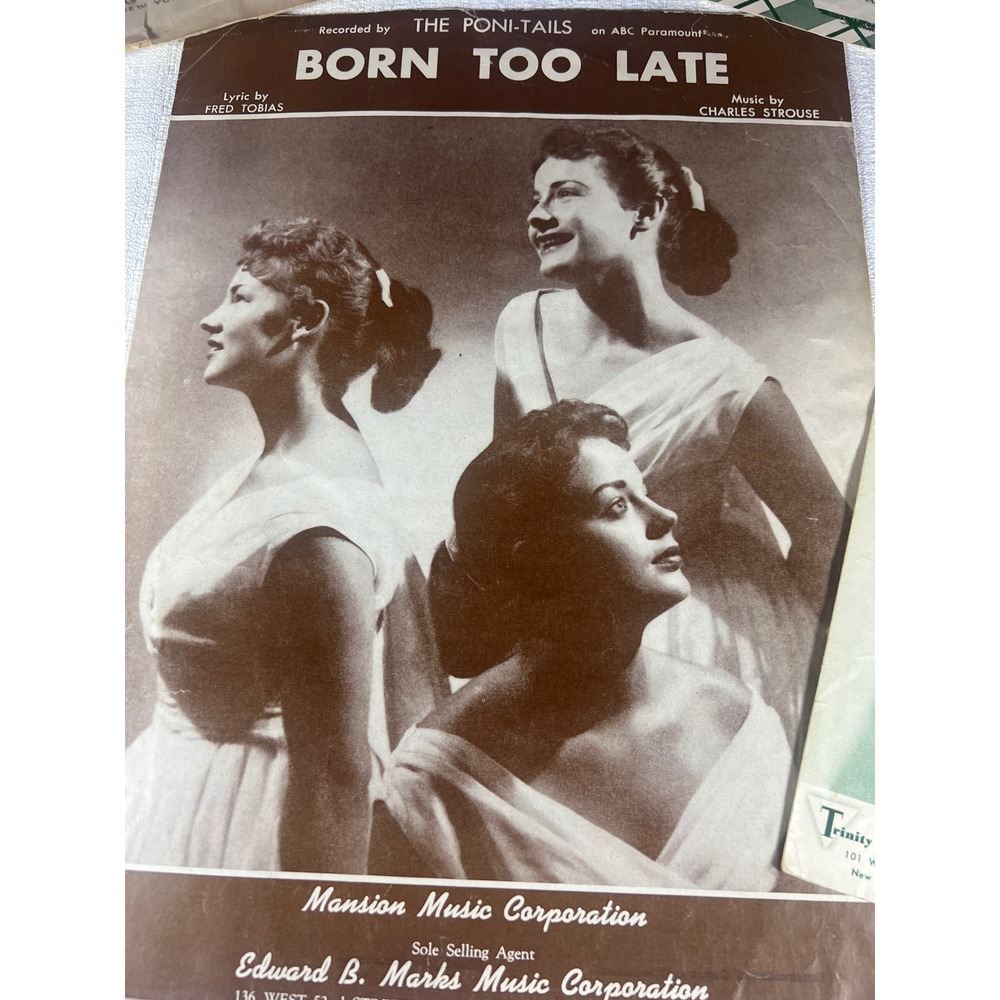 Vintage Mid Century Sheet Music Songbook Lot of 5 1940s 1950s Pop Choral